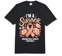 I'm A Survivor Endometrial Cancer Awareness Comfort Colors Adult Heavyweight T-Shirt