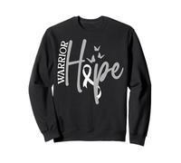 I'm a survivor lung cancer awarness white ribbon men women Sweatshirt