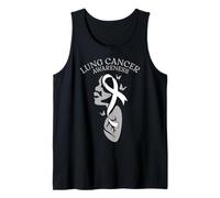 I'm a Survivor Lung Cancer Awarness White Ribbon Men Women Tank Top