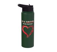 I'm A Survivor Stroke Awareness Month Stainless Steel Insulated Water Bottle