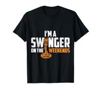 I'm A Swinger On The Weekends Funny Metal Detectorist Mens T-Shirt