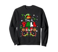 I'm A Tall Elf Christmas Elf Shoes Hat Matching Family Kids Sweatshirt
