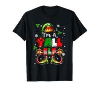 I'm A Tall Elf Christmas Elf Shoes Hat Matching Family Kids T-Shirt