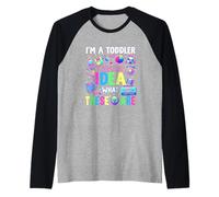 I'm A Toddler I Have No Ideas Retro Vintage 90s Nostalgia Raglan Baseball Tee