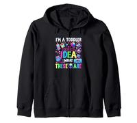 I'm A Toddler I Have No Ideas Retro Vintage 90s Nostalgia Zip Hoodie