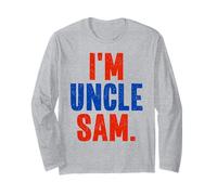 I'm a Uncle Sam Funny Instant Lazy Halloween Costume Party Long Sleeve T-Shirt