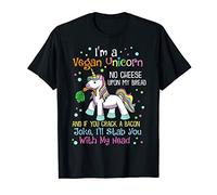I'm A Vegan Unicorn Veganism Meatless Lover Veggie Gift T-Shirt