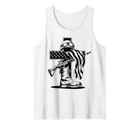 Im A Veteran I Served Veteran Dad Retro Veteran Shirt Tank Top