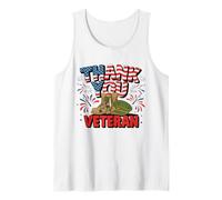 Im A Veteran I Served Veteran Dad Retro Veteran Shirt Tank Top