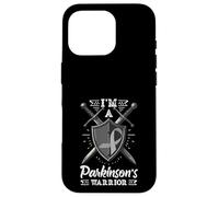 I'm A Warrior Fighter Gray Ribbon Parkinson’s Awareness Case for iPhone 16 Pro