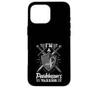 I'm A Warrior Fighter Gray Ribbon Parkinson’s Awareness Case for iPhone 16 Pro Max