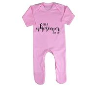I'm a Whosoever Religious Faith Quote [FHSVG] Baby Romper Jumpsuit with feet, 3-6 Months, Pastel Pink