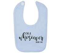 I'm a Whosoever Religious Faith Quote [FHSVG] Cotton Baby bib - Pastel Blue