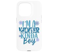 I'm A Winter Kinda Boy Christmas Tree Angel Snow Boy Son Fun Case for iPhone 15 Pro