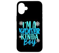 I'm A Winter Kinda Boy Christmas Tree Angel Snow Boy Son Fun Case for iPhone 16 Plus