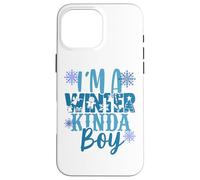 I'm A Winter Kinda Boy Christmas Tree Angel Snow Boy Son Fun Case for iPhone 16 Pro Max
