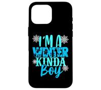 I'm A Winter Kinda Boy Christmas Tree Angel Snow Boy Son Fun Case for iPhone 16 Pro Max