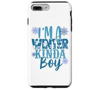 I'm A Winter Kinda Boy Christmas Tree Angel Snow Boy Son Fun Case for iPhone 7 Plus/8 Plus