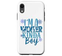 I'm A Winter Kinda Boy Christmas Tree Angel Snow Boy Son Fun Case for iPhone XR