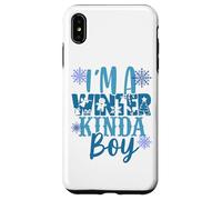 I'm A Winter Kinda Boy Christmas Tree Angel Snow Boy Son Fun Case for iPhone XS Max