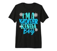 I'm A Winter Kinda Boy Christmas Tree Angel Snow Boy Son Fun Premium T-Shirt
