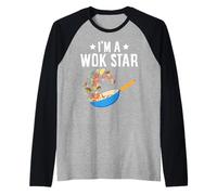 I'm A Wok Star Stir Fry Chinese Food Raglan Baseball Tee