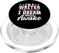 I'm A Writer I Dream While Awake Writer PopSockets PopGrip for MagSafe