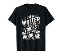 Im A Writer I Make Voices in My Head Work for Me Value Graphic T-Shirt