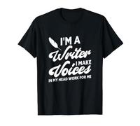 I'm A Writer Quote Funny Author Novelist Writing Value Graphic T-Shirt, Men, Black, S