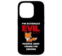 I'm Actually Evil People Just Think I'm Joking Cute Baby Fox Case for iPhone 14 Pro