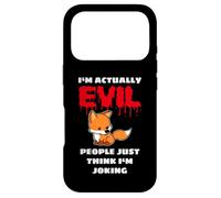 I'm Actually Evil People Just Think I'm Joking Cute Baby Fox Case for iPhone 17 Pro