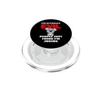 I'm Actually Evil People Just Think I'm Joking Funny Koala PopSockets PopGrip for MagSafe