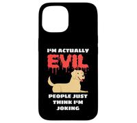 I'm Actually Evil People Just Think I'm Joking Funny Lab Case for iPhone 15