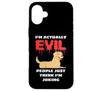 I'm Actually Evil People Just Think I'm Joking Funny Lab Case for iPhone 16 Plus