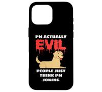 I'm Actually Evil People Just Think I'm Joking Funny Lab Case for iPhone 16 Pro Max