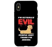 I'm Actually Evil People Just Think I'm Joking Funny Lab Case for iPhone X/XS