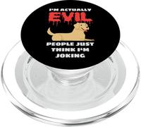 I'm Actually Evil People Just Think I'm Joking Funny Lab PopSockets PopGrip for MagSafe