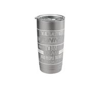 I'm Actually Not Funny I'm Just Mean and People Gift Stainless Steel Insulated Tumbler