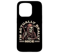 I'm Actually Really Nice Grim Reaper Angel Of Death Matching Case for iPhone 15 Pro