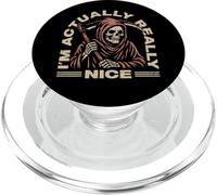 I'm Actually Really Nice Grim Reaper Angel Of Death Matching PopSockets PopGrip for MagSafe