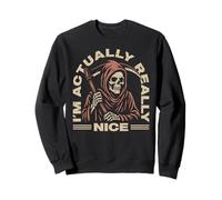 I'm Actually Really Nice Grim Reaper Angel Of Death Matching Sweatshirt