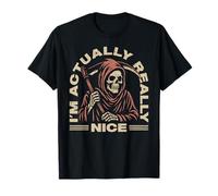 I'm Actually Really Nice Grim Reaper Angel Of Death Matching T-Shirt