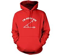 I'm Acute Kid - Unisex Hoodie - Number Day 2025 Maths Day Top Teacher Mathematics Funny 7-8 Years red