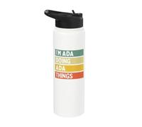 I'm Ada Doing Ada Things Funny Personalized Quote Stainless Steel Insulated Water Bottle