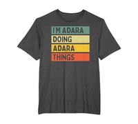 I'm Adara Doing Adara Things Funny Personalized Quote T-Shirt, Men's Big and Tall, Dark Heather Grey, 2X Tall