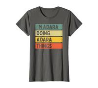 I'm Adara Doing Adara Things Funny Personalized Quote T-Shirt, Women, Asphalt Grey, XX-Large