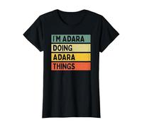 I'm Adara Doing Adara Things Funny Personalized Quote T-Shirt, Women, Black, X-Small