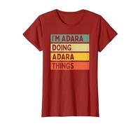 I'm Adara Doing Adara Things Funny Personalized Quote T-Shirt, Women, Cranberry Red, X-Small