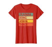 I'm Adara Doing Adara Things Funny Personalized Quote T-Shirt, Women, Red, X-Large