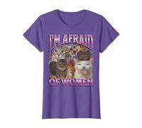 I'm Afraid Of Women Funny Cat Meme Bootleg Graphic T-Shirt